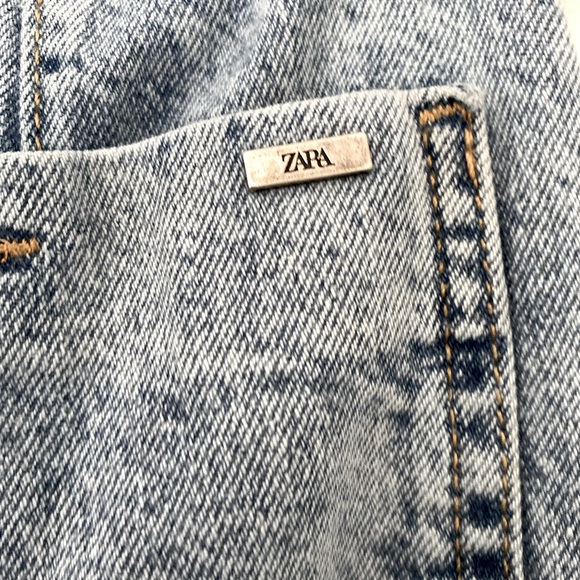 Zara Paper Bag Waist Mom Jeans - Picture 3 of 5